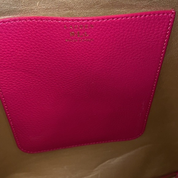 Fushia lauren Ralph Lauren tote flawed - Picture 14 of 15